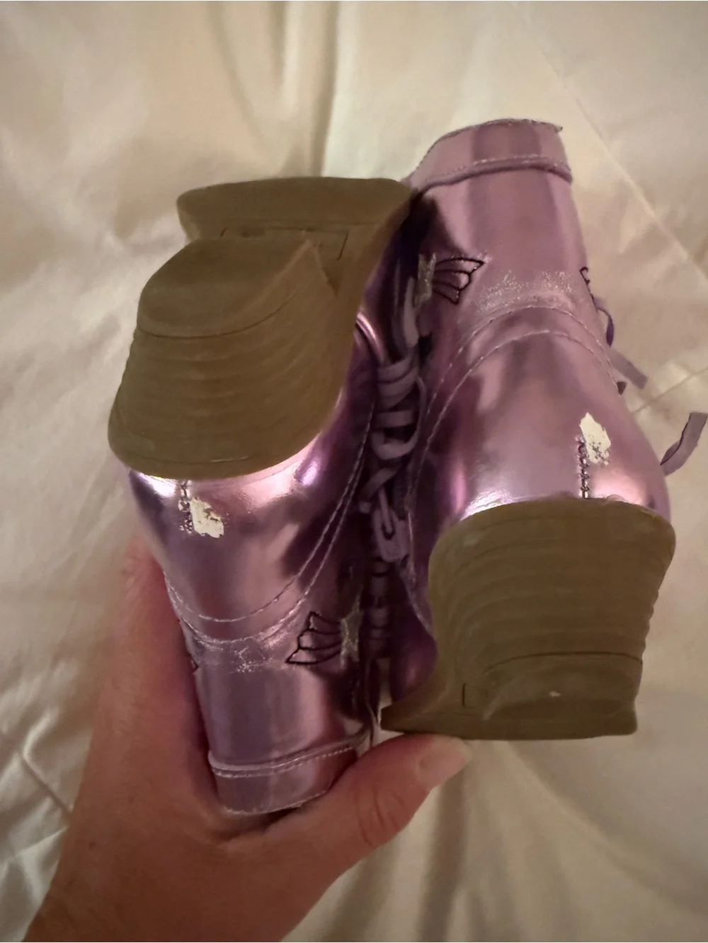 Tucker + Tate Girls Metallic Pink Fringe Cowboy Boots